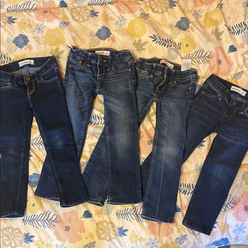 Girls Abercrombie jeans bundle